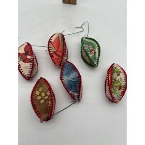 Set of (6) Handmade Ornaments Made from Vtg‎ Christmas Cards